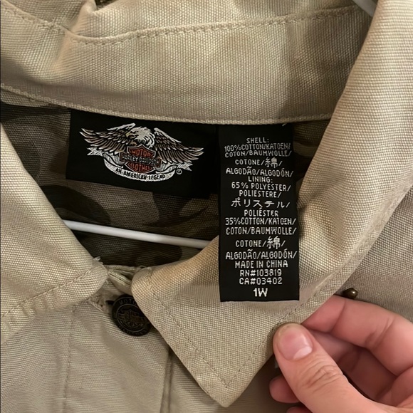 Harley-Davidson Beige Studded Jacket - Picture 2 of 4